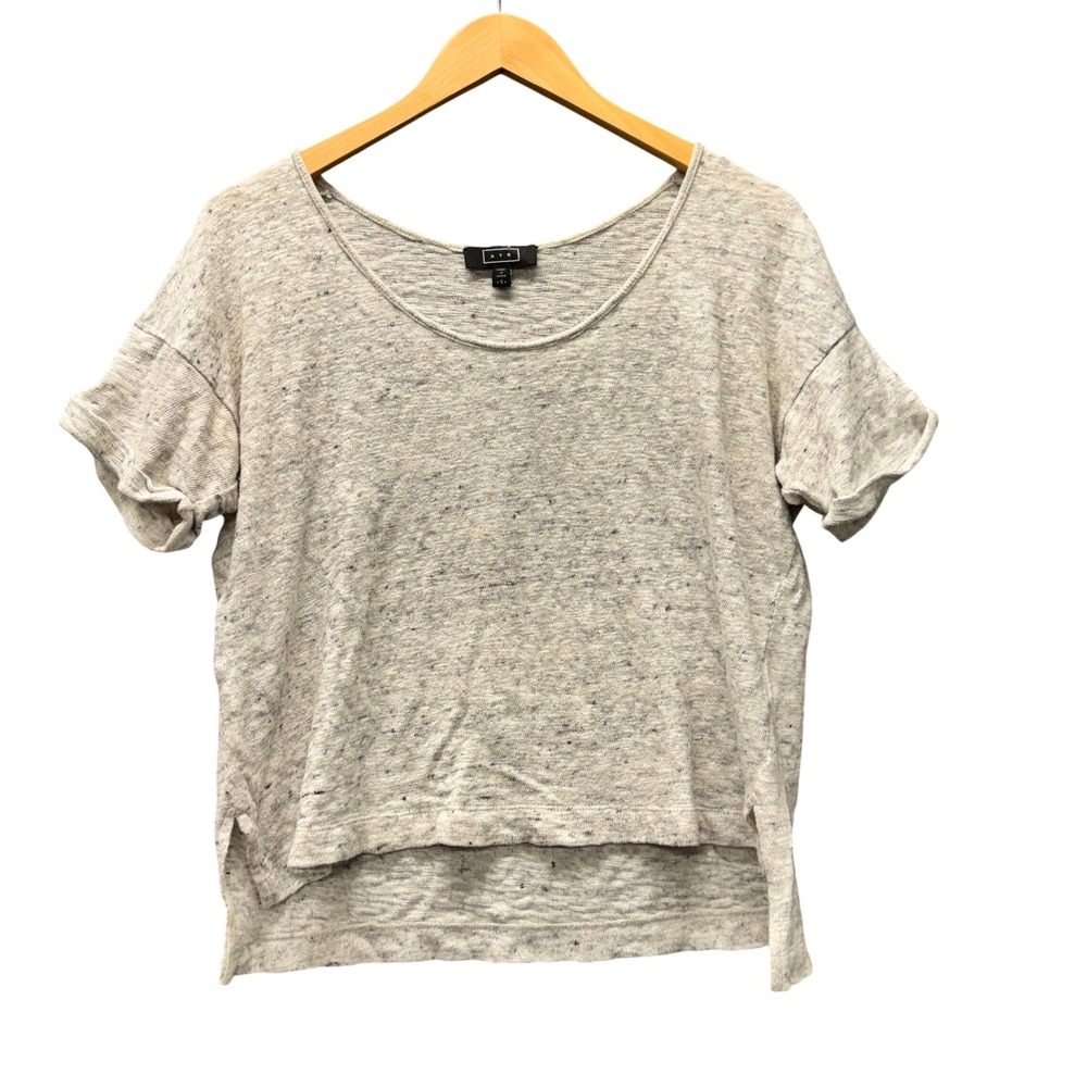AYR Heathered Light Gray Short Sleeve Tee